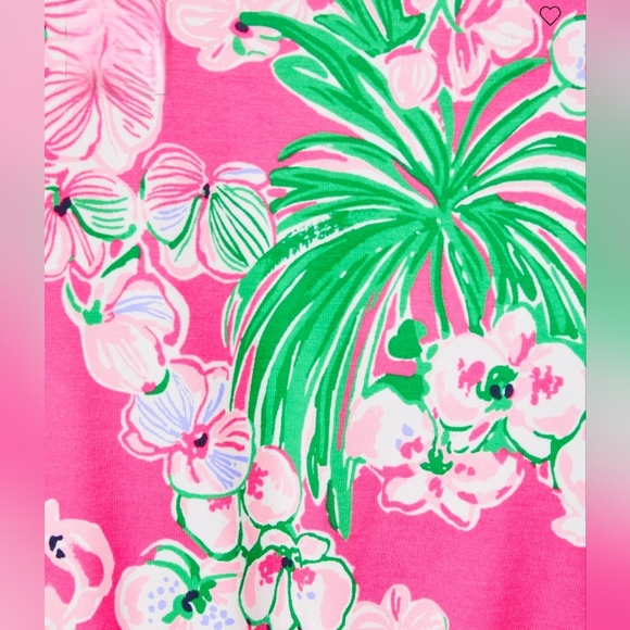 Lilly Pulitzer NWT Calla Long Sleeve V-Neck Dress Roxie Pink Worth A Look - Picture 5 of 8